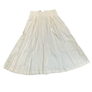 Liz Claiborne Petites Vintage Cream Midi Skirt